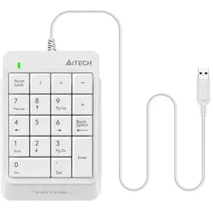 Цифровий клавіатурний блок A4Tech FK13P White USB, FK13P (White) UA