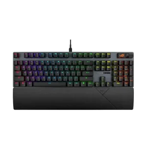 Клавiатура Asus ROG Strix Scope II X NX Snow V2 EN PBT Black (90MP03XF-BKUA20) UA