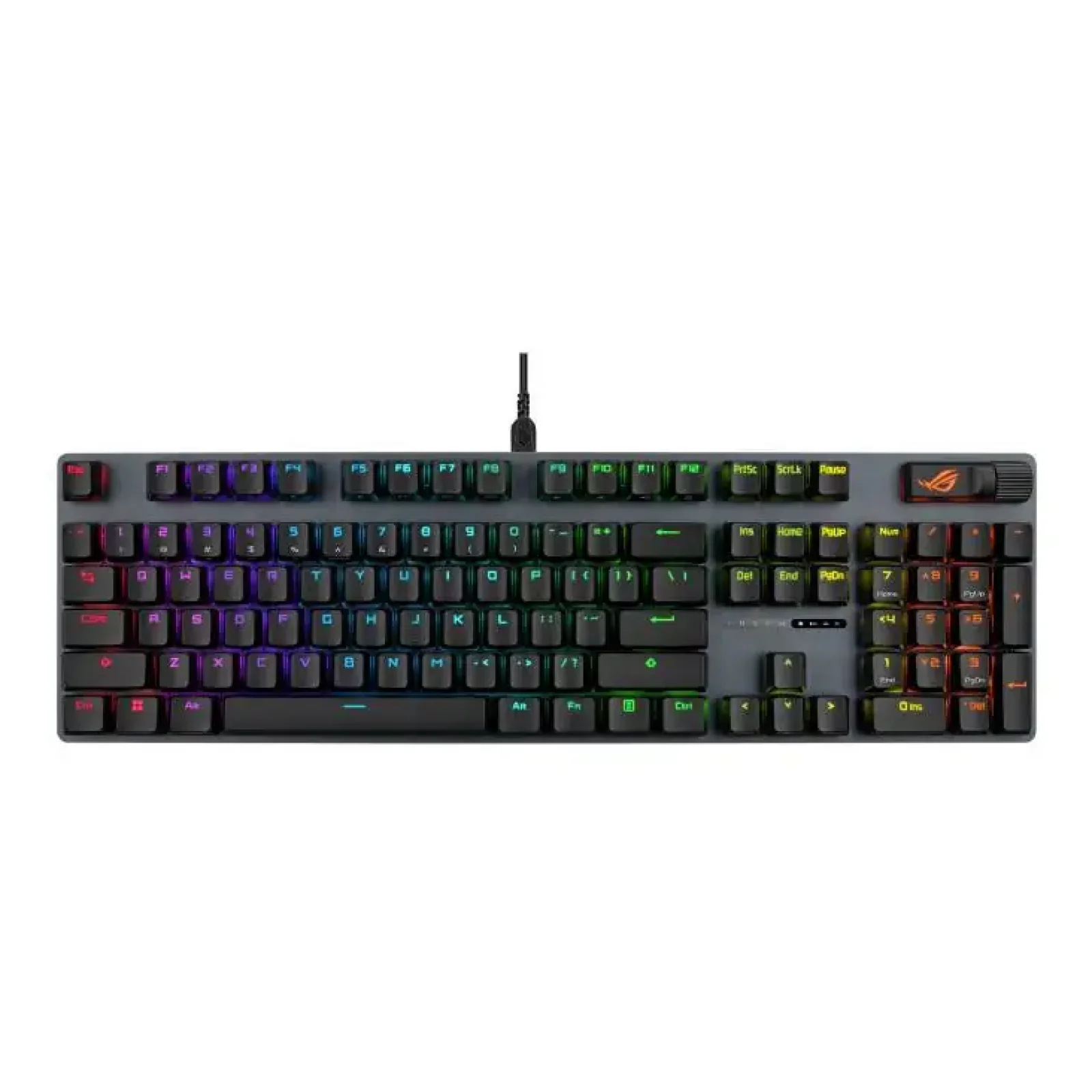 Клавiатура Asus ROG Strix Scope II X NX Snow V2 EN PBT Black (90MP03XF-BKUA20) UA