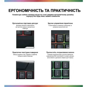 Клавиатура Piko KX3 Black (1283126489594) USB UA