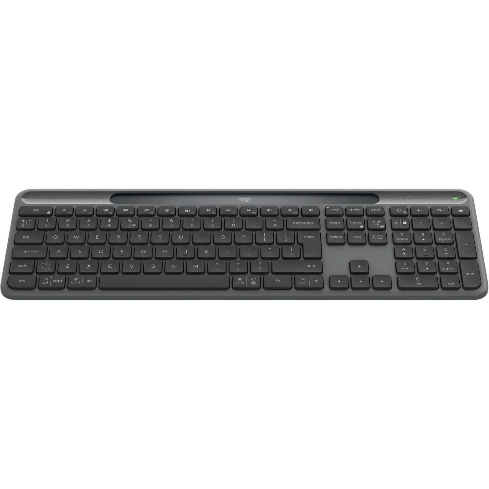 Клавiатура бездротова Logitech Slim Solar+ Graphite (920-013764) UA