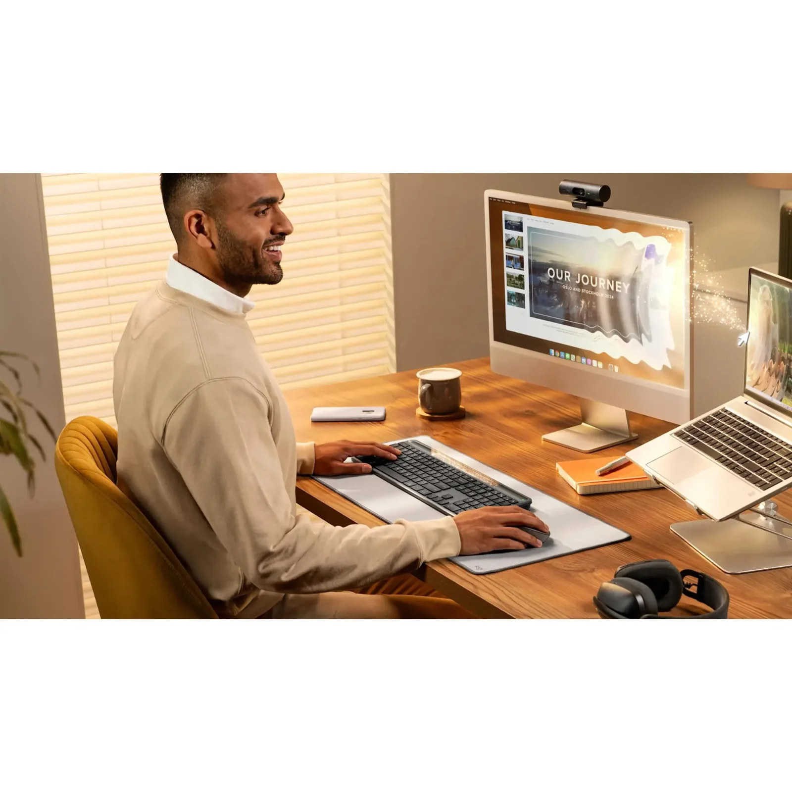 Клавiатура бездротова Logitech Slim Solar+ Graphite (920-013764) UA