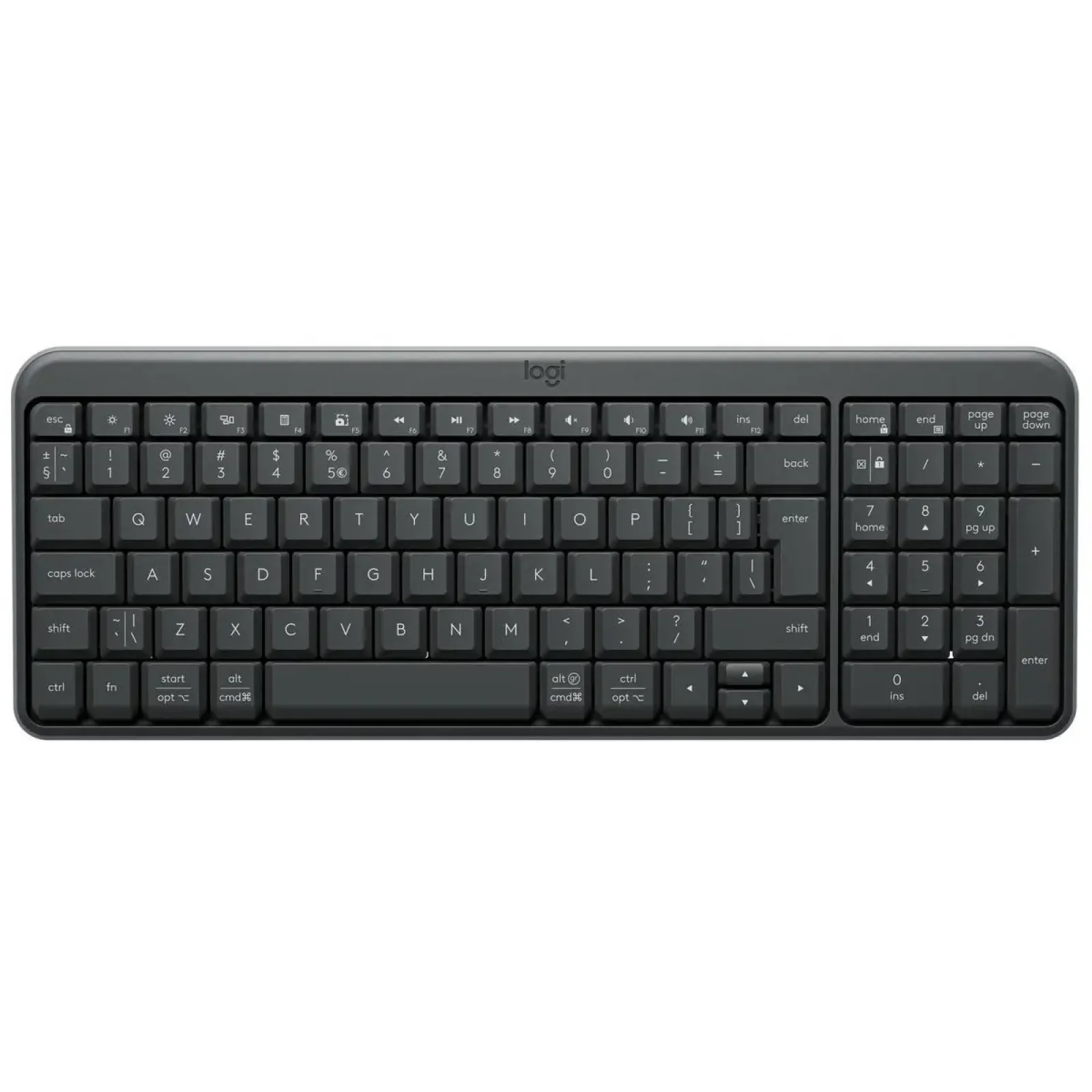 Клавиатура беспроводная Logitech K250 Graphite (920-013822) UA