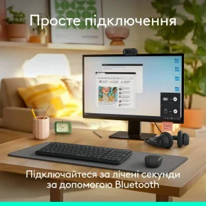 Клавiатура бездротова Logitech K250 Graphite (920-013822) UA