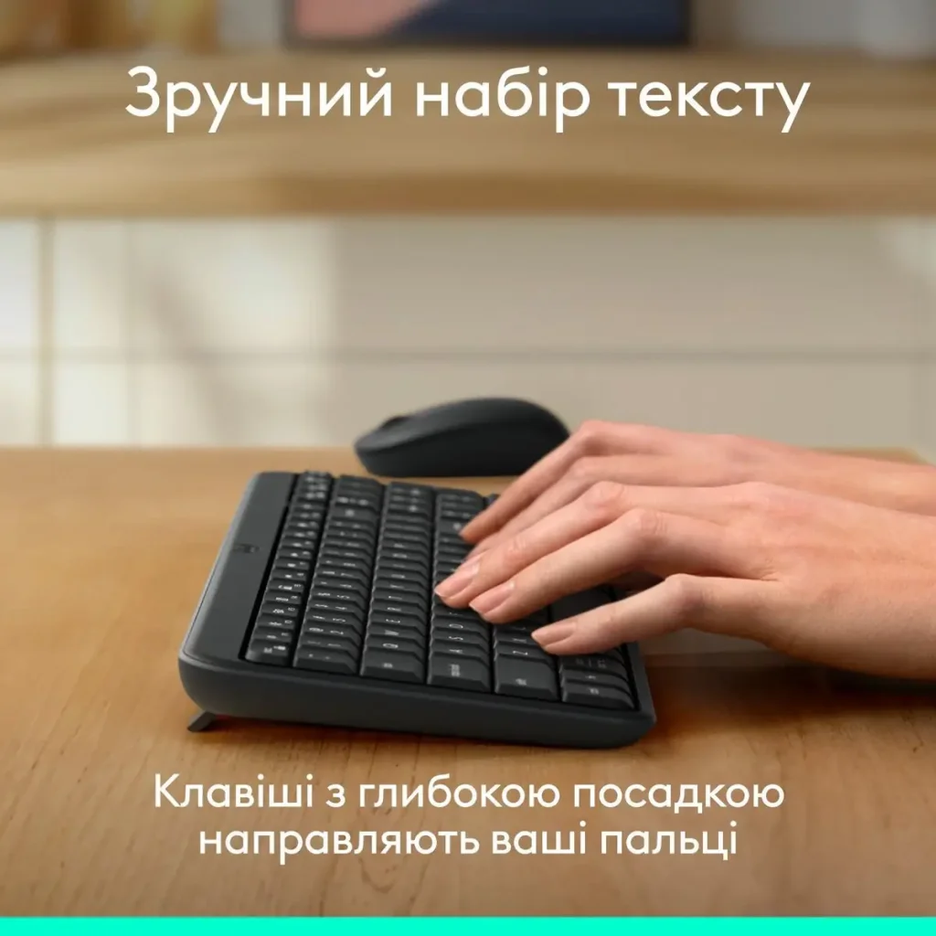 Клавiатура бездротова Logitech K250 Graphite (920-013822) UA