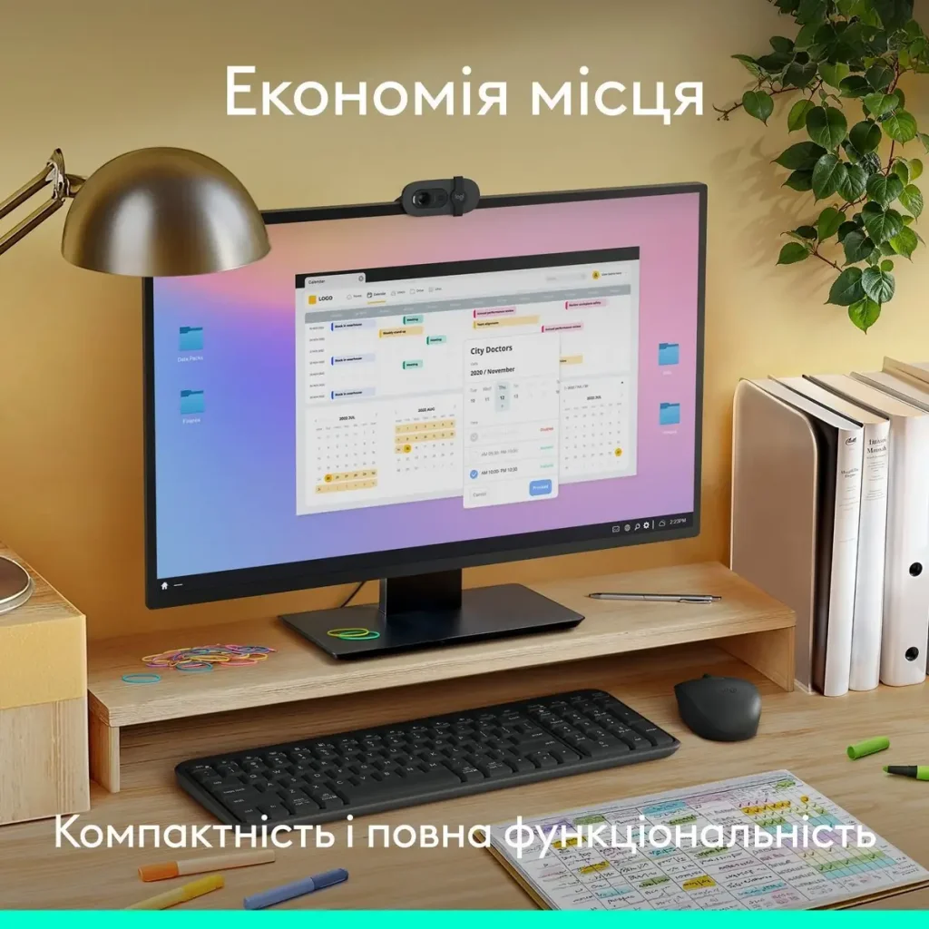 Клавiатура бездротова Logitech K250 Graphite (920-013822) UA