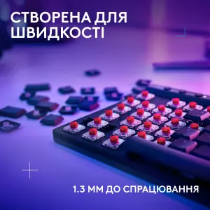 Клавiатура бездротова Logitech G515 Lightspeed TKL Wireless Black (920-014075) UA
