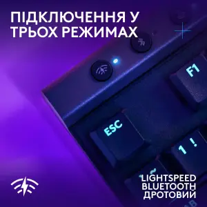 Клавiатура бездротова Logitech G515 Lightspeed TKL Wireless Black (920-014075) UA