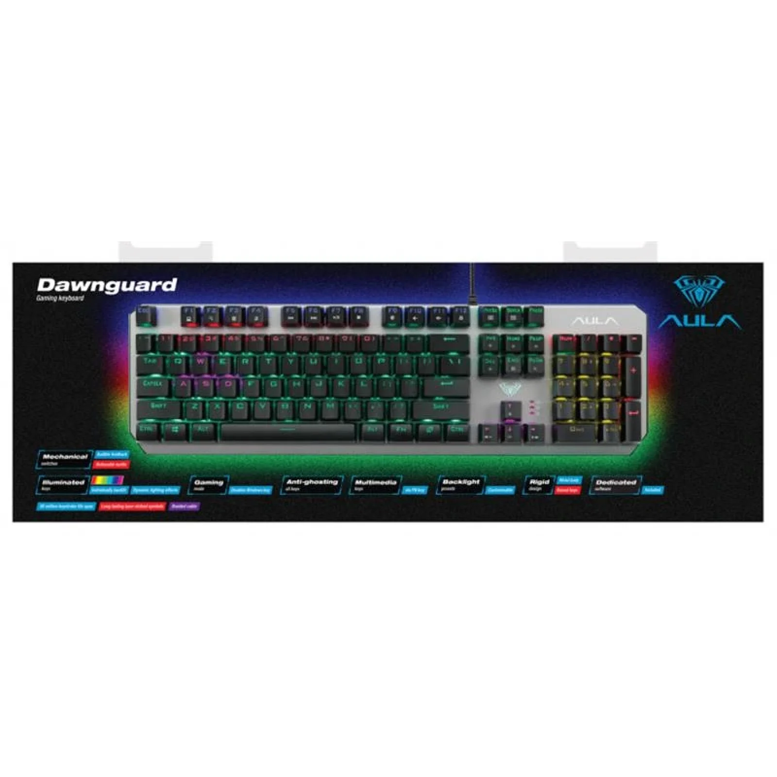 Клавіатура Aula Dawnguard Mechanical Wired Keyboard EN/RU (6948391234533) USB UA