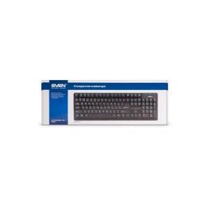 Клавіатура Sven 301 Standard Black USB+PS/2, 00600205 UA