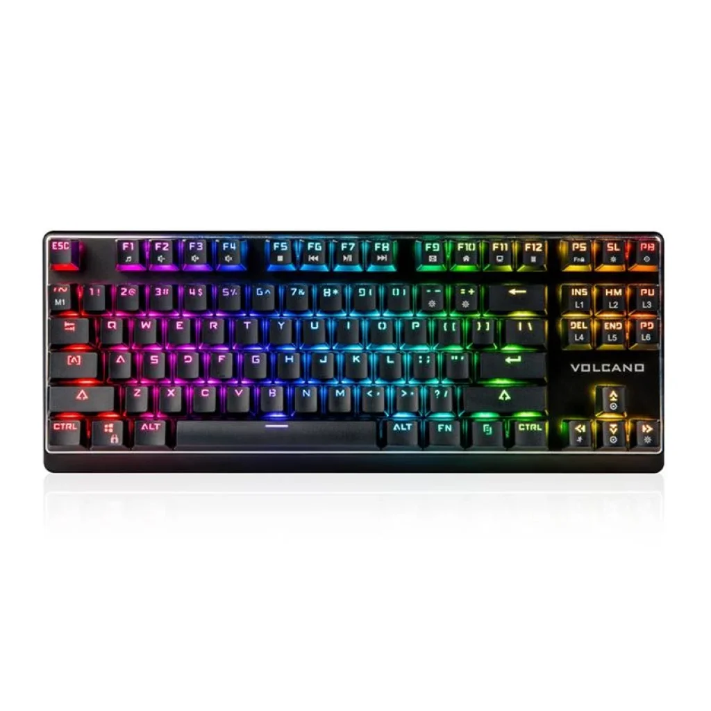 Клавіатура Modecom Volcano RGB Lanparty Red Switch USB (K-MC-LANPARTY-U-RGB-RED) Black UA