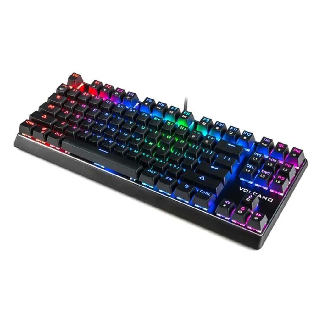 Клавіатура Modecom Volcano RGB Lanparty Red Switch USB (K-MC-LANPARTY-U-RGB-RED) Black UA