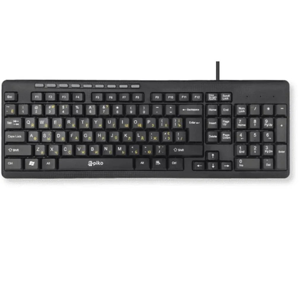 Клавіатура Piko KB-108 Black (1283126467103) USB UA