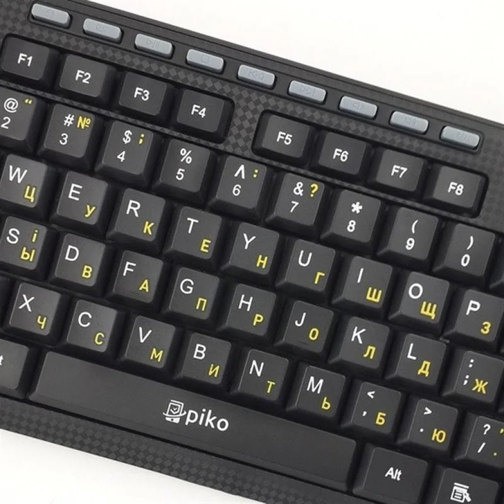 Клавіатура Piko KB-108 Black (1283126467103) USB UA
