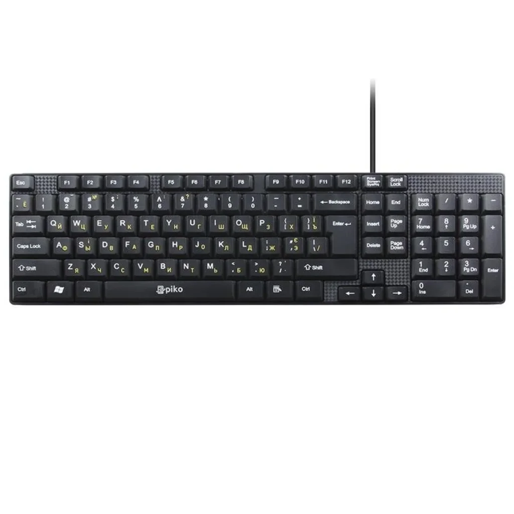Клавиатура Piko KB-005 Black (1283126472459) USB UA