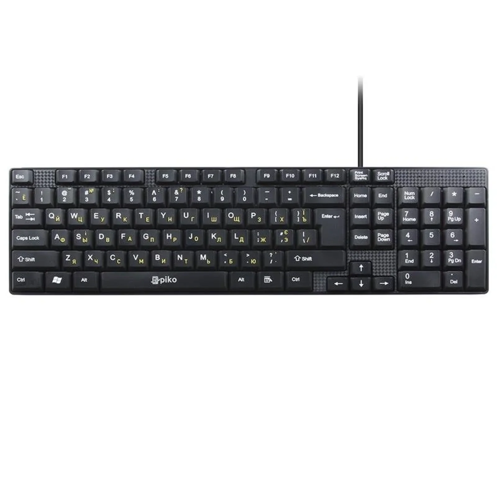 Клавиатура Piko KB-005 Black (1283126472459) USB UA