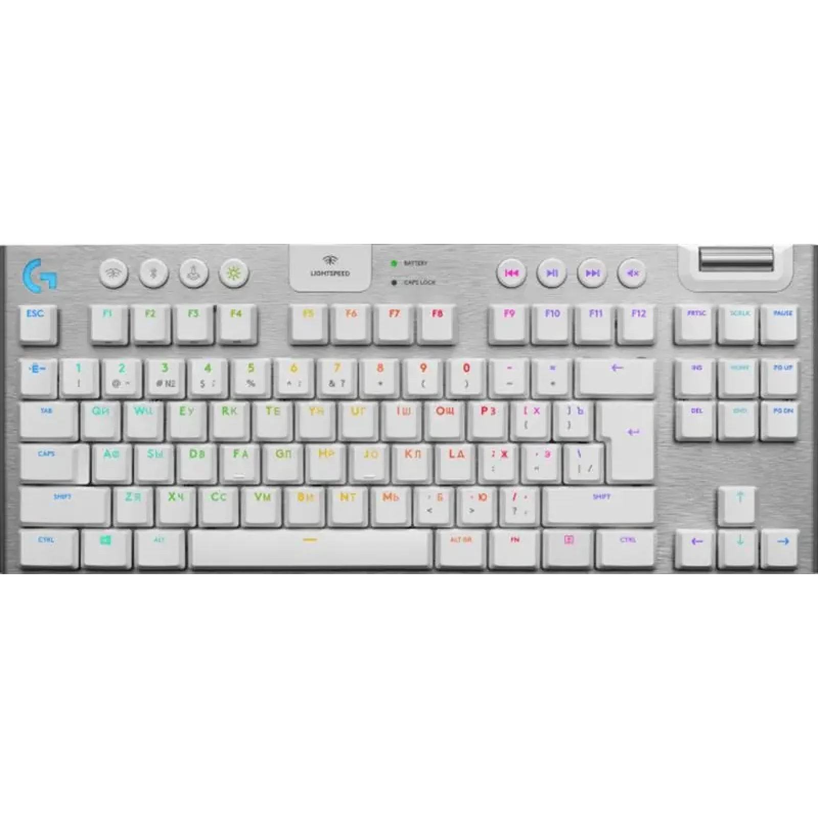 Клавиатура беспроводная Logitech G915 Gaming TKL Tenkeyless LightSpeed Wireless RGB Mechanical White (920-009664) UA