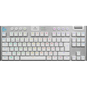 Клавиатура беспроводная Logitech G915 Gaming TKL Tenkeyless LightSpeed Wireless RGB Mechanical White (920-009664) UA