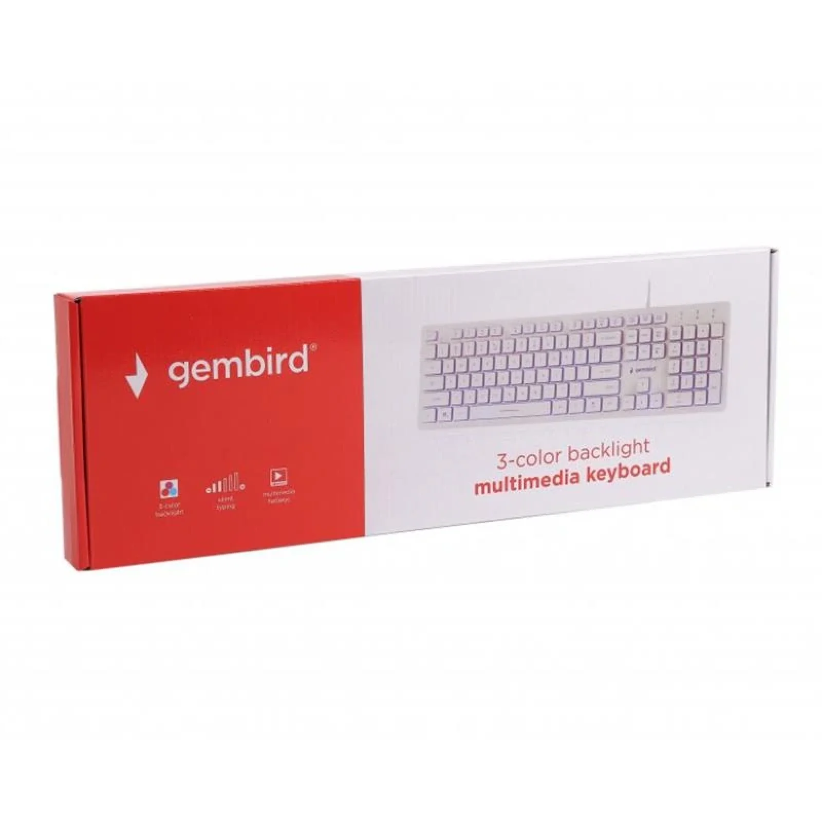 Клавіатура Gembird KB-UML3-01-W-UA Ukr White UA