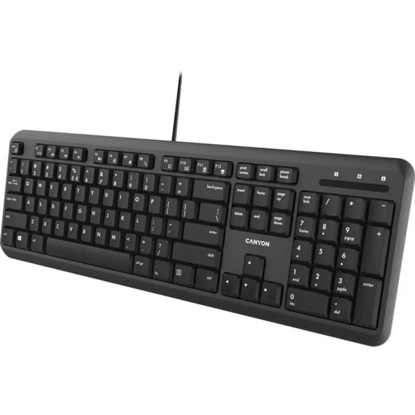 Клавиатура Canyon CNS-HKB02-RU Black USB UA