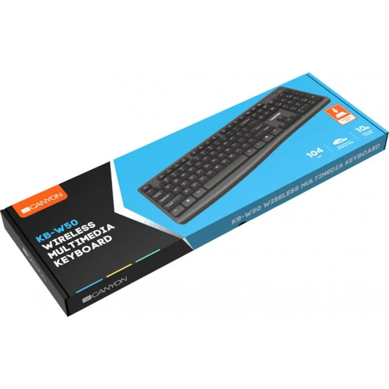Клавиатура Canyon CNS-HKBW05-RU Black USB UA