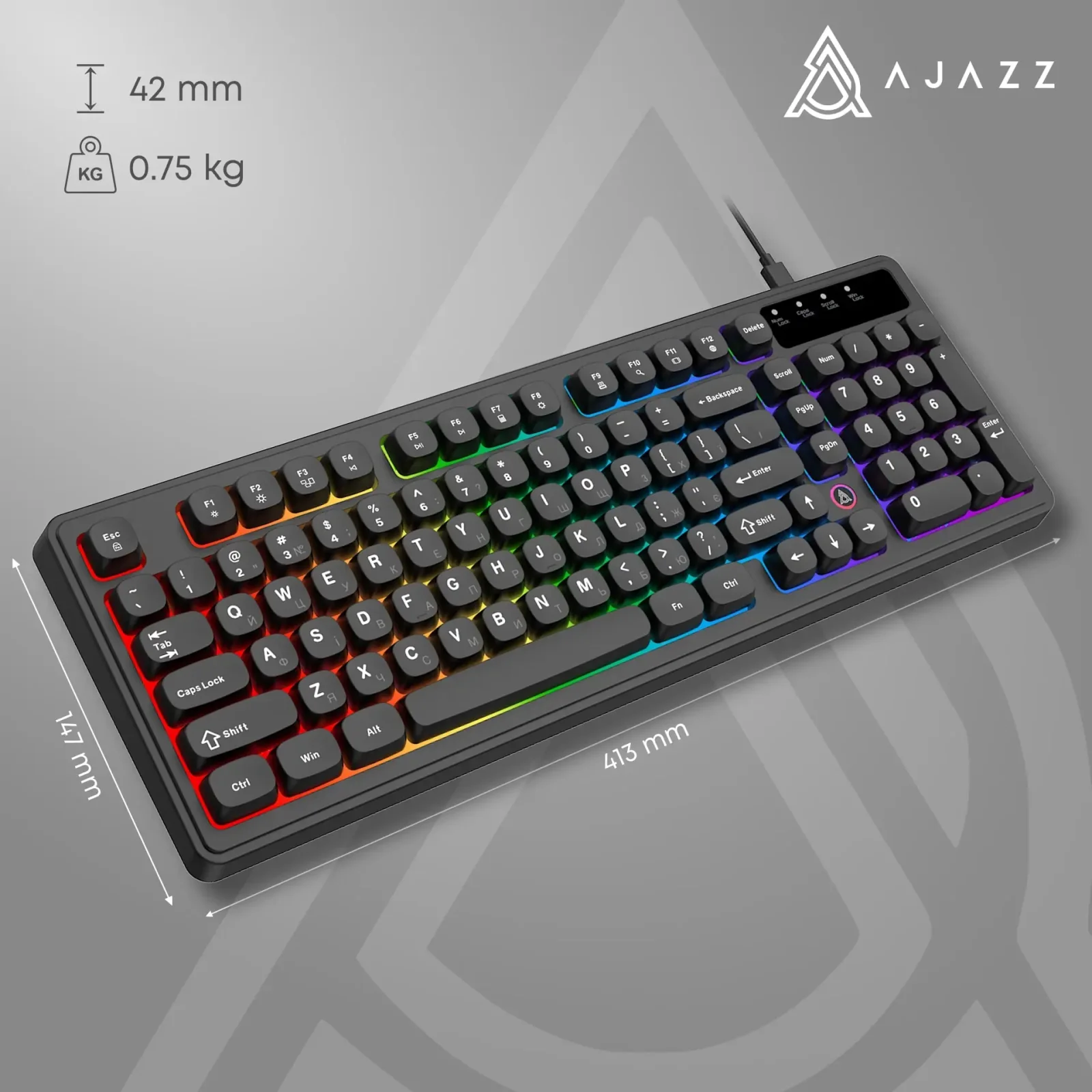 Клавіатура Ajazz AF98 Black (AF98-B) UA