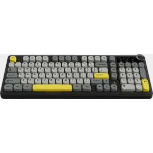 Клавіатура бездротова Ajazz AF98 Plus Black Gray Yellow (AF98-PLUS-BGY) UA