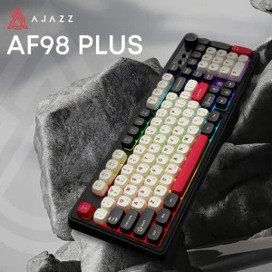 Клавиатура беспроводная Ajazz AF98 Plus Black Shark Red (AF98-PLUS-BSR) UA