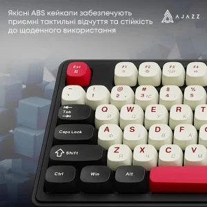 Клавиатура беспроводная Ajazz AF98 Plus Black Shark Red (AF98-PLUS-BSR) UA