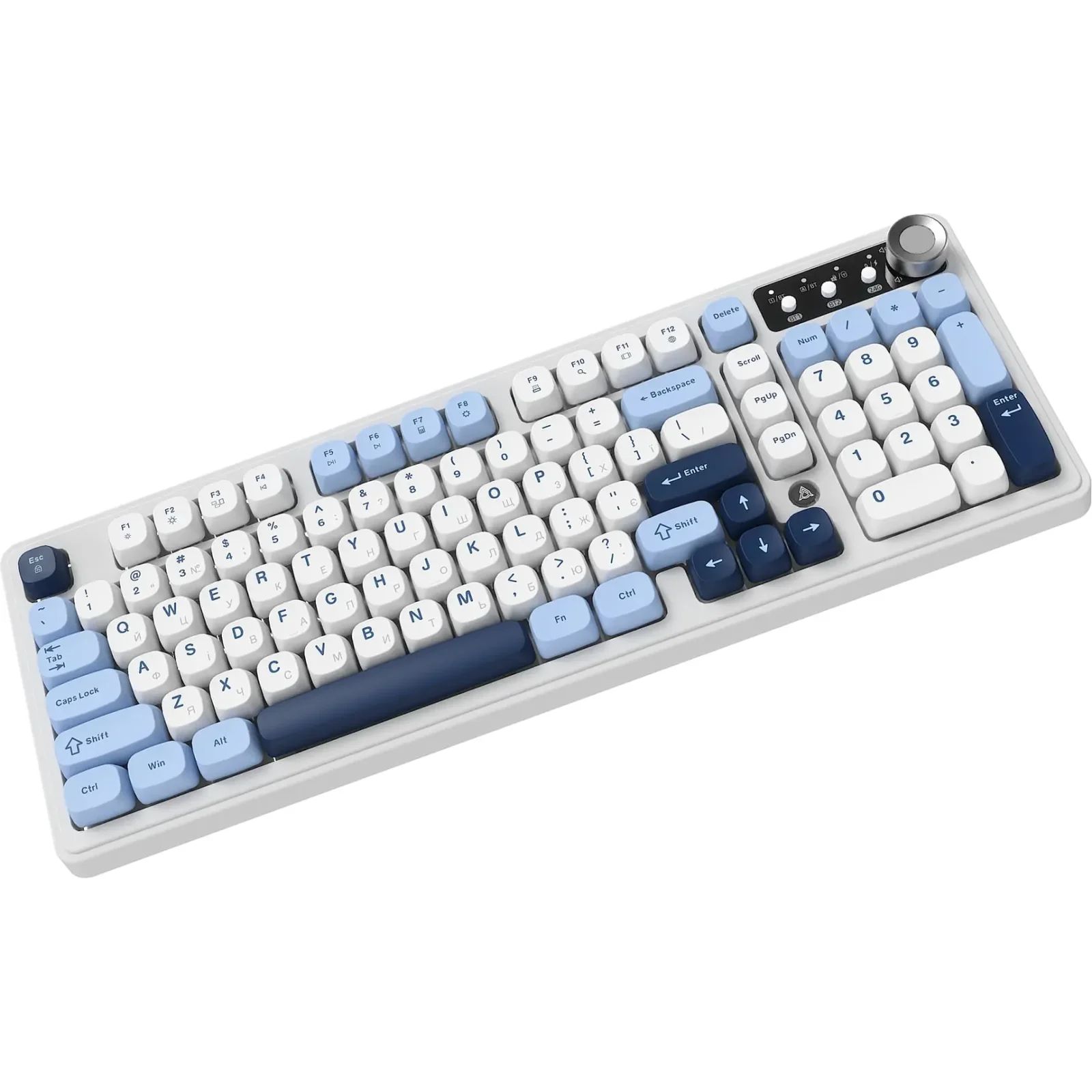 Клавіатура бездротова Ajazz AF98 Plus Glacier Blue (AF98-PLUS-GB) UA