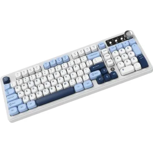 Клавіатура бездротова Ajazz AF98 Plus Glacier Blue (AF98-PLUS-GB) UA