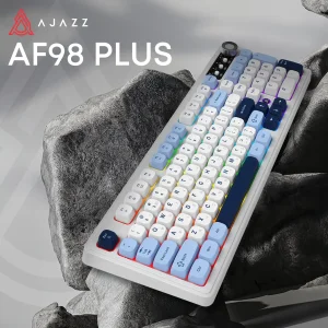 Клавіатура бездротова Ajazz AF98 Plus Glacier Blue (AF98-PLUS-GB) UA