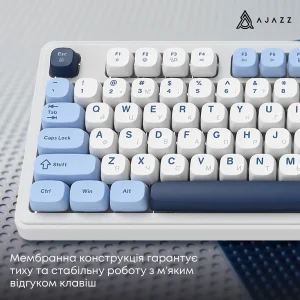 Клавіатура бездротова Ajazz AF98 Plus Glacier Blue (AF98-PLUS-GB) UA