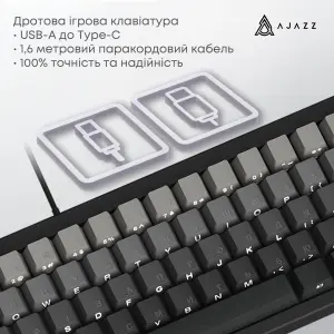Клавіатура Ajazz AK650 Day Dream Switch Gradient Black Gray (AK650-DD-BG) UA