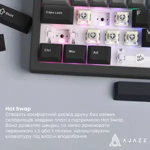 Клавіатура Ajazz AK650 Day Dream Switch Gradient Black Gray (AK650-DD-BG) UA
