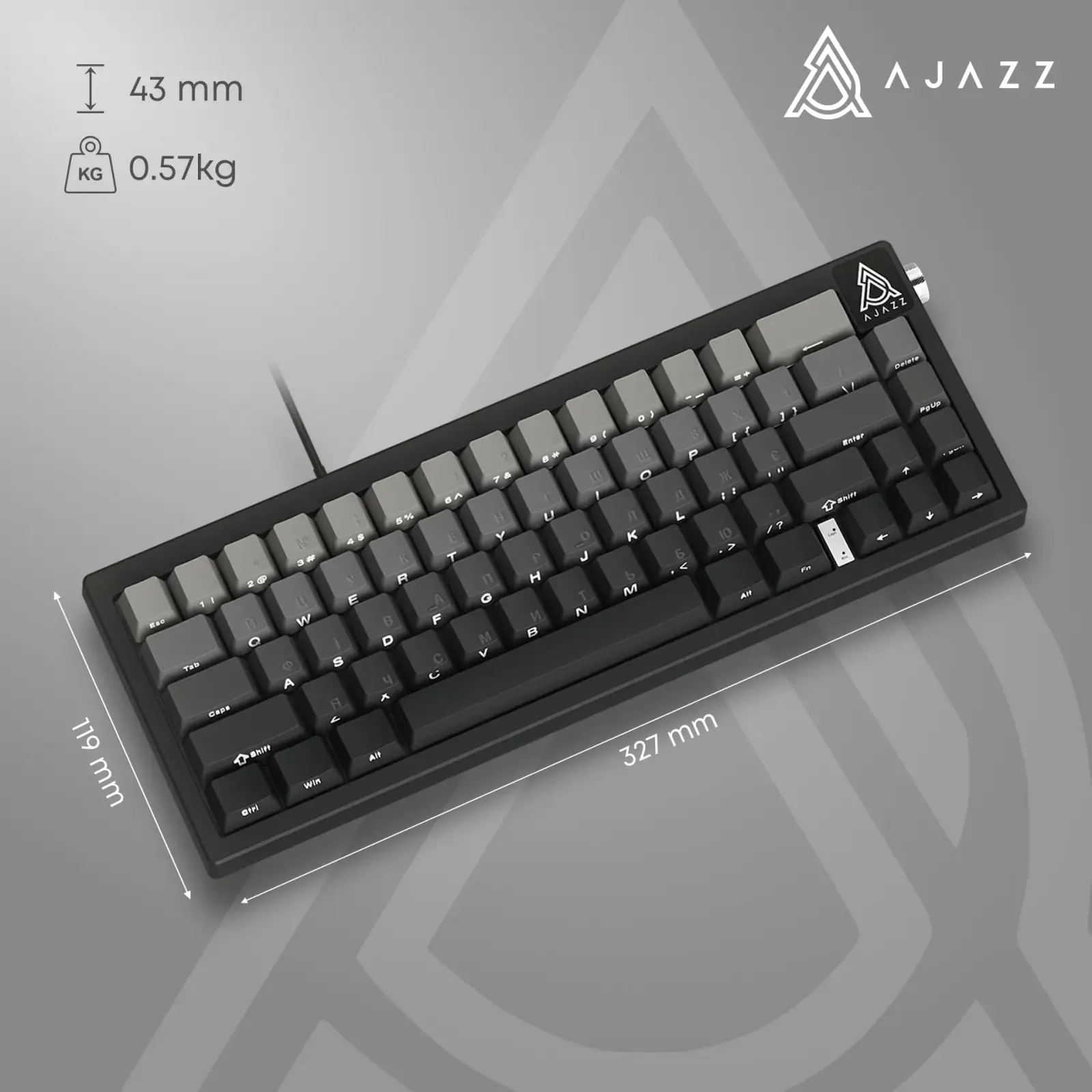 Клавіатура Ajazz AK650 Day Dream Switch Gradient Black Gray (AK650-DD-BG) UA