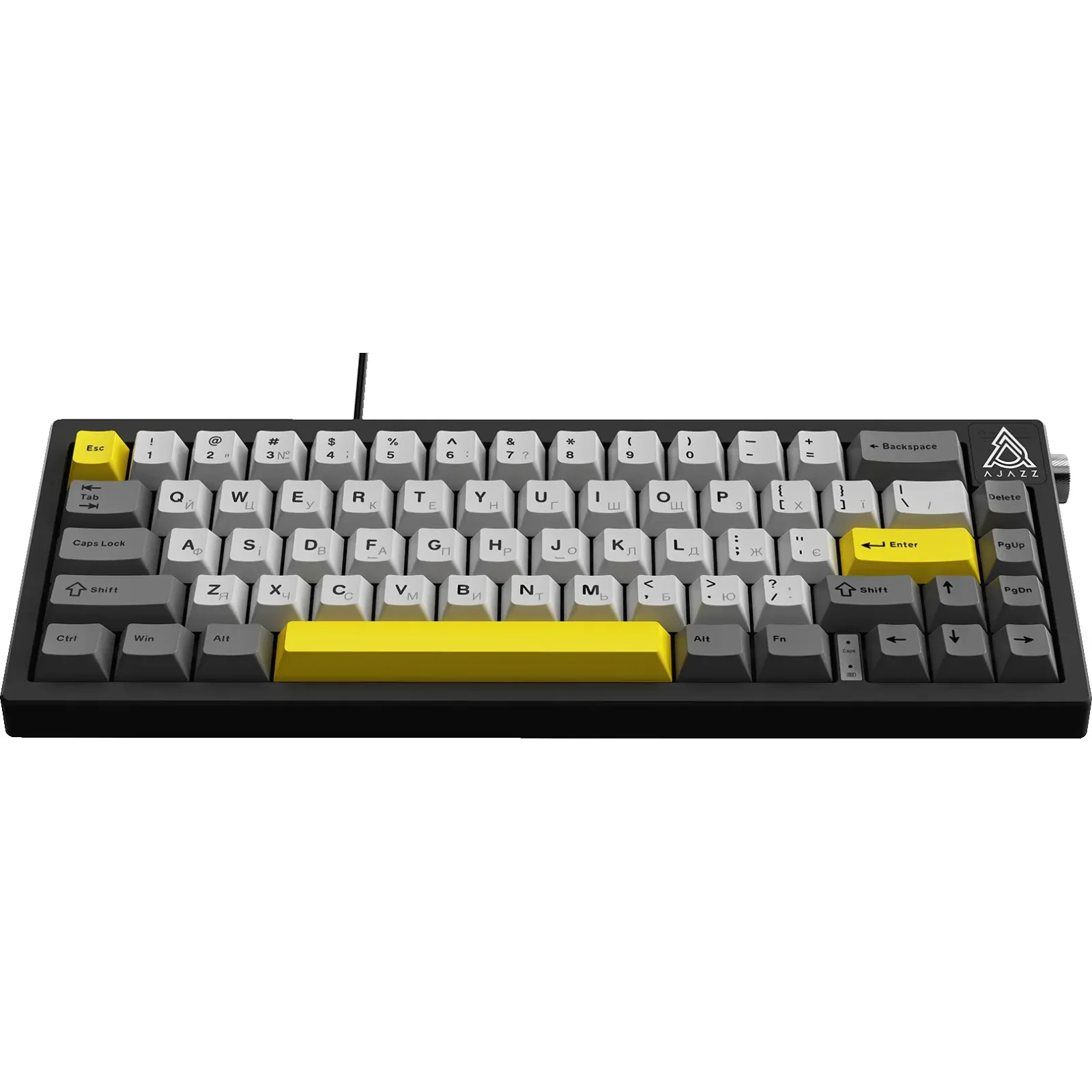 Клавіатура Ajazz AK650 Moon Yellow Switch Black (AK650-MY-GWY) UA