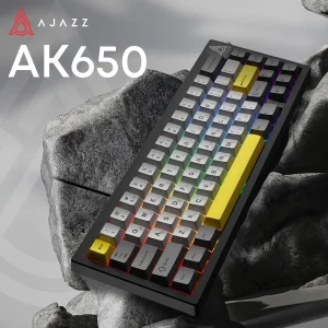 Клавіатура Ajazz AK650 Moon Yellow Switch Black (AK650-MY-GWY) UA