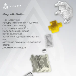 Клавиатура беспроводная Ajazz AK680 Max (8+8K) Magnetic Switch White (AK680-M-BWD-A) UA