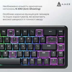 Клавиатура Ajazz AK680 Max Magnetic Switch Black (AK680-WM-B-A) UA