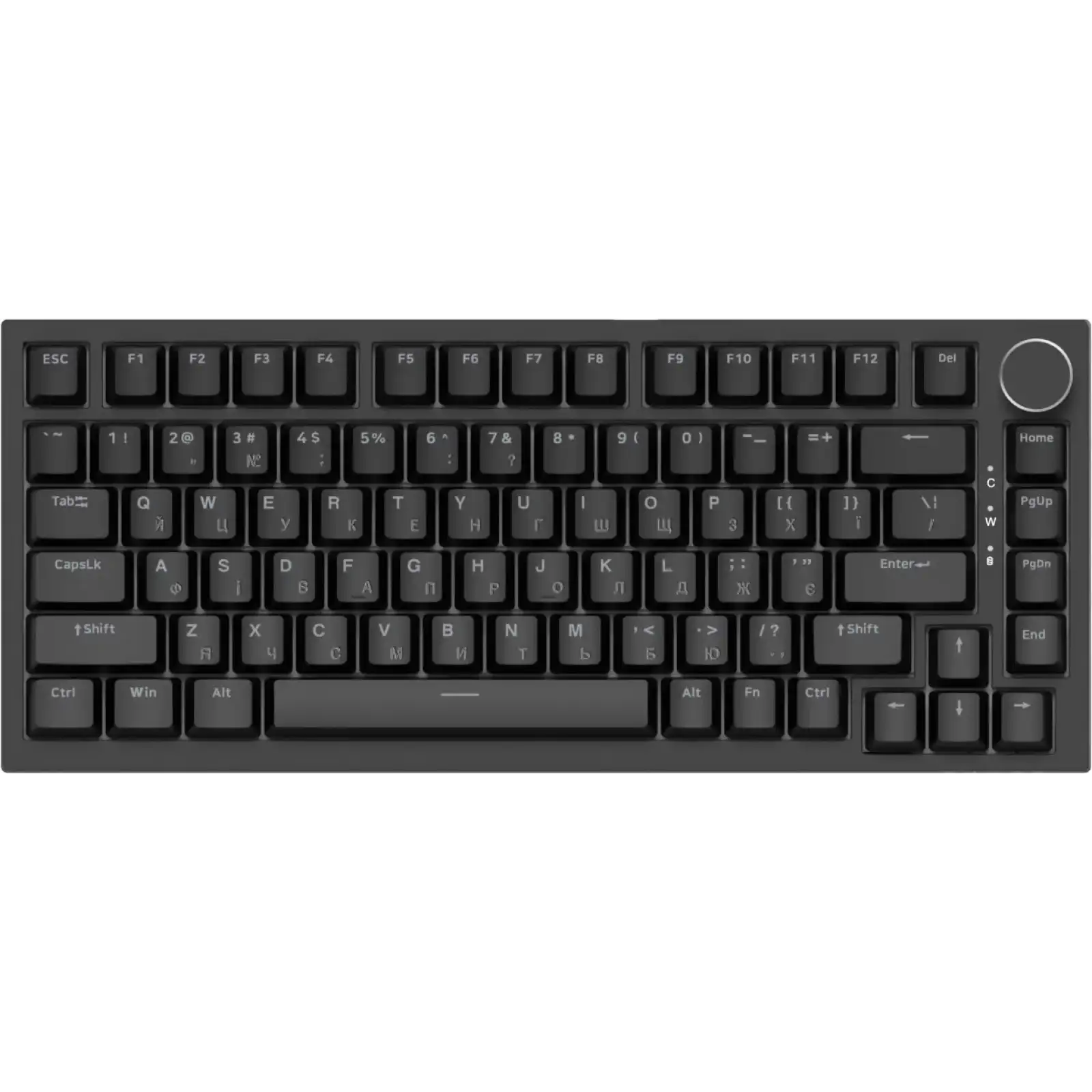 Клавіатура Ajazz AK820 Red Switch Black USB-C (AK820-R-B) UA
