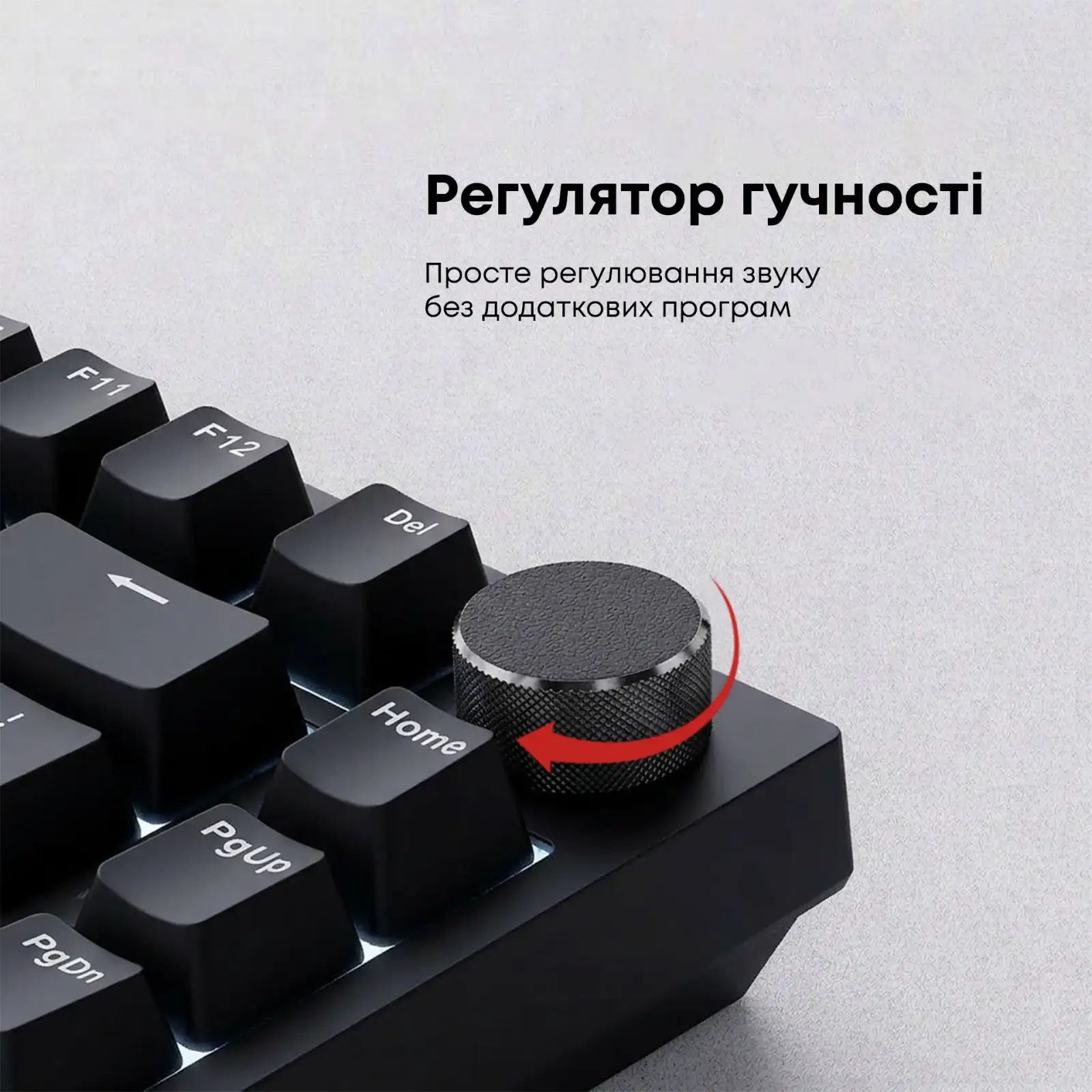 Клавіатура Ajazz AK820 Red Switch Black USB-C (AK820-R-B) UA