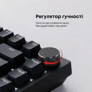 Клавіатура Ajazz AK820 Red Switch Black USB-C (AK820-R-B) UA