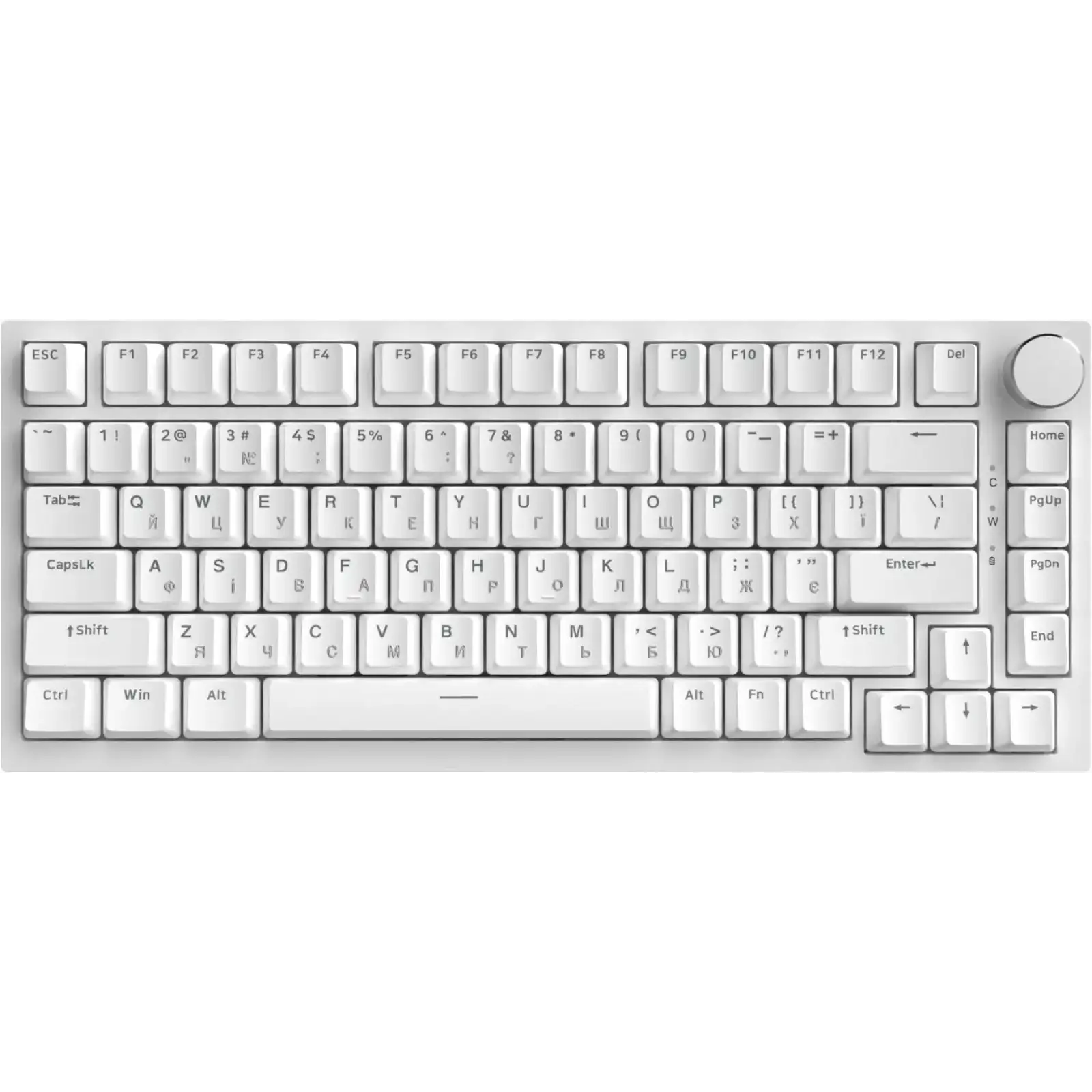 Клавіатура Ajazz AK820 Red Switch White USB-C (AK820-R-W) UA