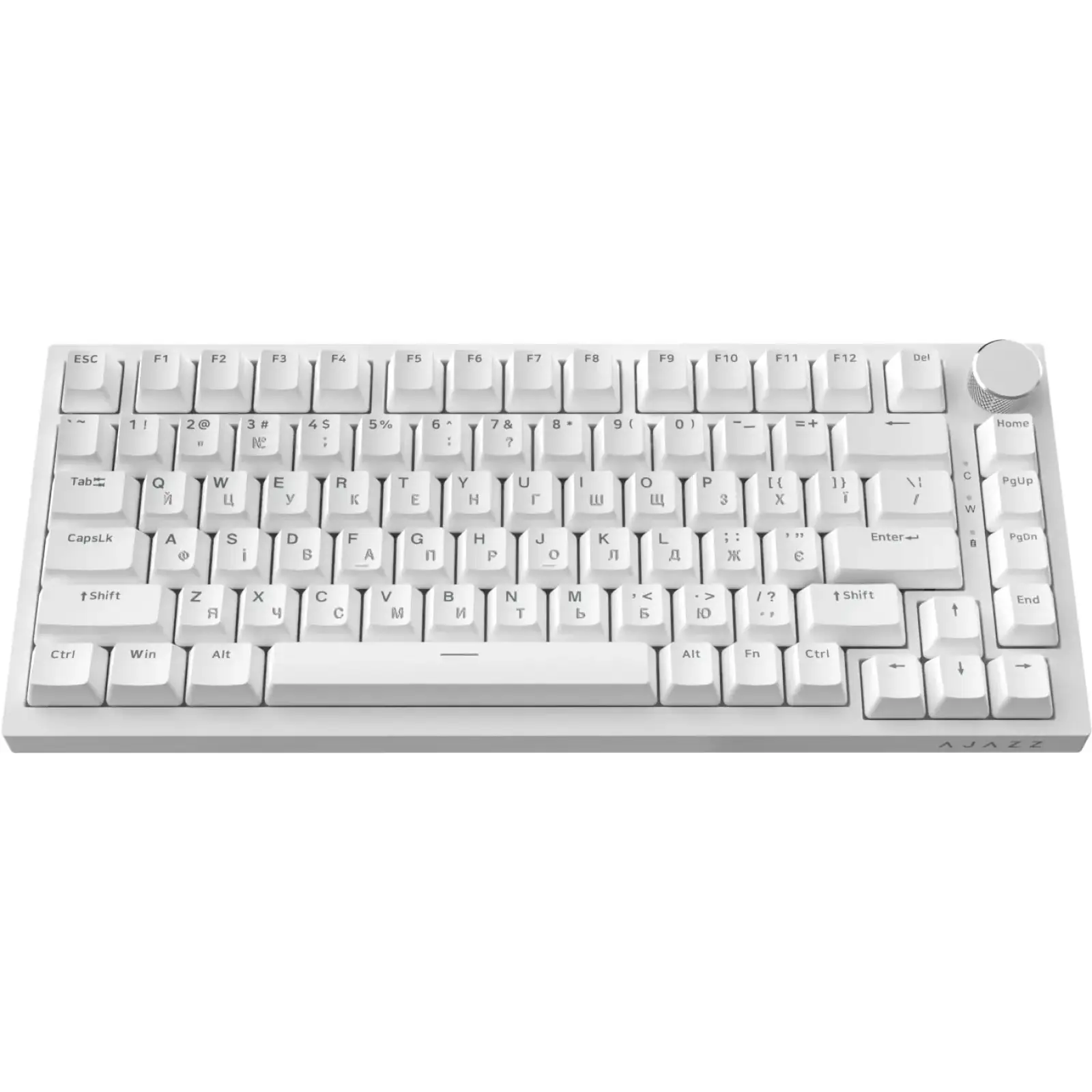 Клавіатура Ajazz AK820 Red Switch White USB-C (AK820-R-W) UA