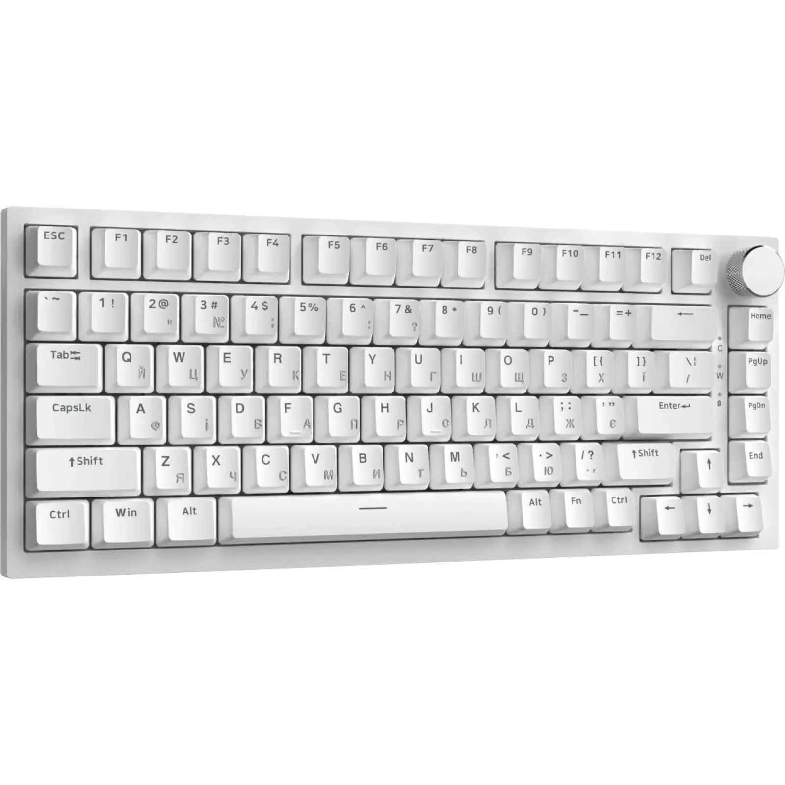 Клавіатура Ajazz AK820 Red Switch White USB-C (AK820-R-W) UA