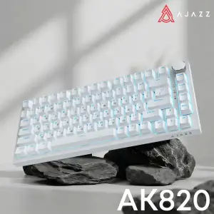 Клавіатура Ajazz AK820 Red Switch White USB-C (AK820-R-W) UA