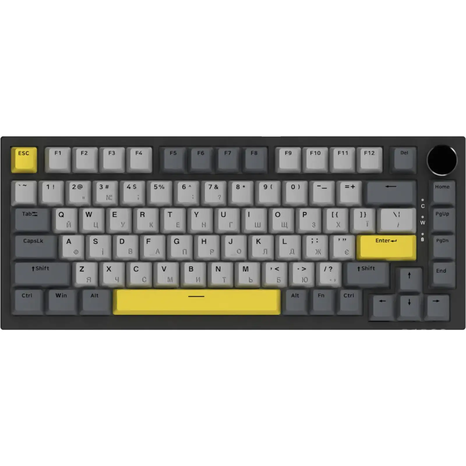 Клавіатура Ajazz AK820 Sea Salt Switch Black USB-C (AK820-SS-BGY) UA