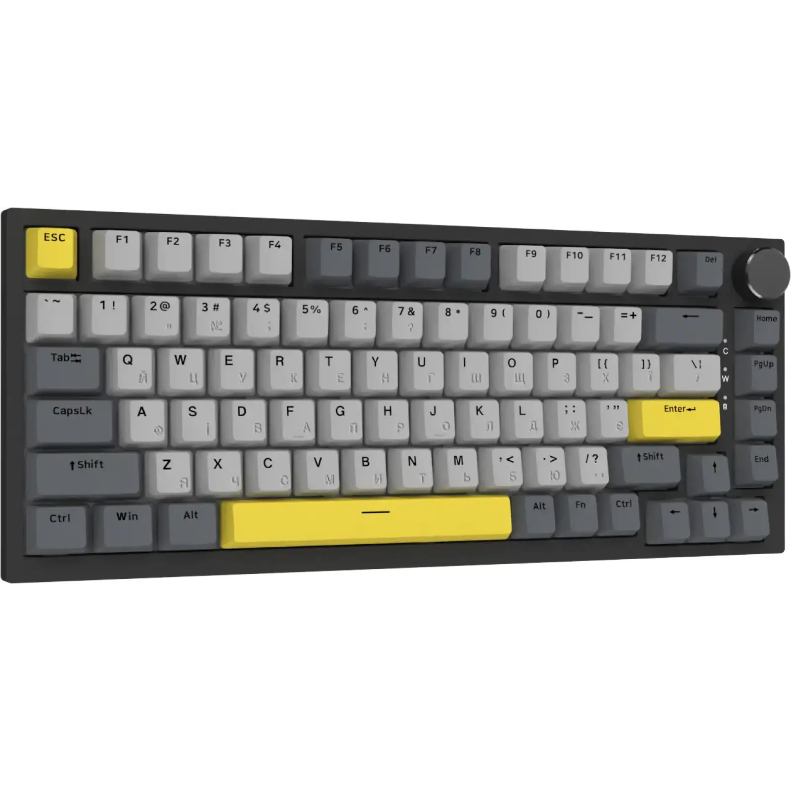 Клавіатура Ajazz AK820 Sea Salt Switch Black USB-C (AK820-SS-BGY) UA