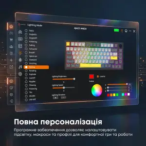 Клавіатура Ajazz AK820 Sea Salt Switch Black USB-C (AK820-SS-BGY) UA